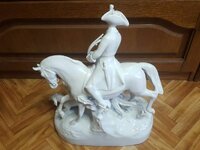 Фарфоровая статуэтка royal dux времён ссср. 49 х 40 см