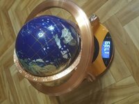 Глобус инкрустированный натуральными камнями. высота 24 см.