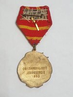 Медаль китайско - советская дружба. 1953 год. значки ссср