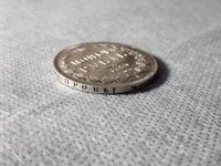 Монета рубль 1850 год. серебряные медали российских императоров