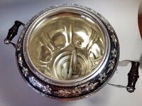 Новый серебряный электрический самовар. 875 проба. вес 1920 гр.