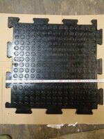 Плитка резиновая модульная резиплит double rubber для мастерских