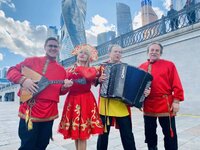 Русский тенор сергей брянский и дуэт баянистов на праздник.
