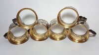 Серебряные подстаканники времён ссср 875 пробы.
