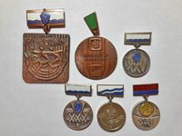 Спортивные прибалтийские медали .прибалтика времён ссср