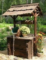 Изготавливаем деревянные колодцы