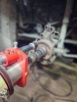 Резьбонарезной мобильный токарный станок