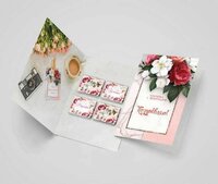 Открытки с 4 шоколадками внутри